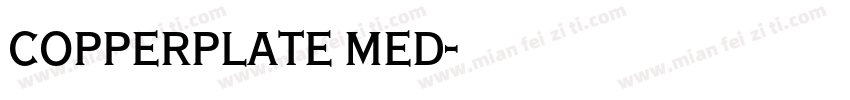copperplate med字体转换